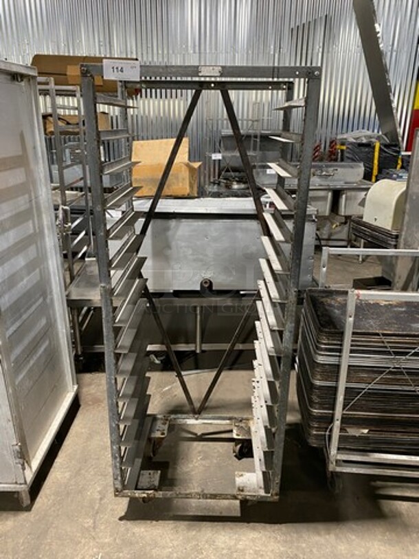 Metal Commercial Pan Transport Rack! On Casters! - Image 1 of 7