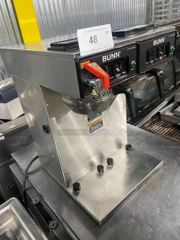 Bunn Commercial Countertop Dual Coffee Brewing Machine! All Stainless Steel! Model: CWTFTWIN SN: TWIN052477 120/240V 60HZ 1 Phase - Image 4 of 11
