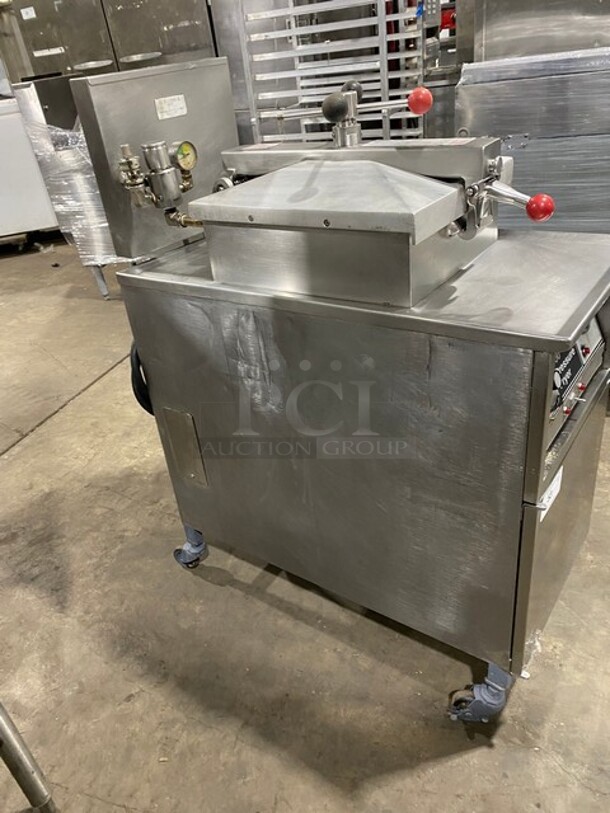 Henny Penny Commercial Electric Powered Pressure Fryer! All Stainless Steel! On Casters! Model: 500 - Image 3 of 11