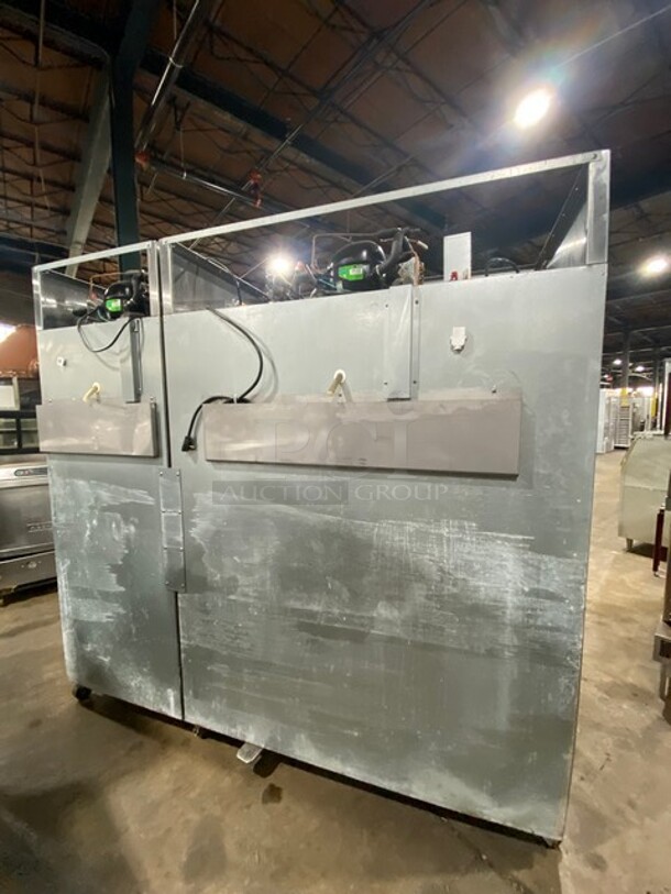 Hoshizaki Commercial 3 Door Reach In Cooler Merchandiser! With View Through Doors! Poly Coated Racks! All Stainless Steel Body! Model: CR3SFGYCR SN: F60047C 115V 60HZ 1 Phase - Image 3 of 9