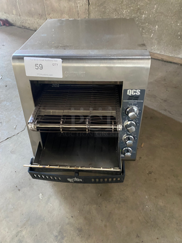Star Commercial Countertop Conveyor Toaster Oven! All Stainless Steel! On Small Legs! Model: QCS280C 208V 60HZ 1 Phase