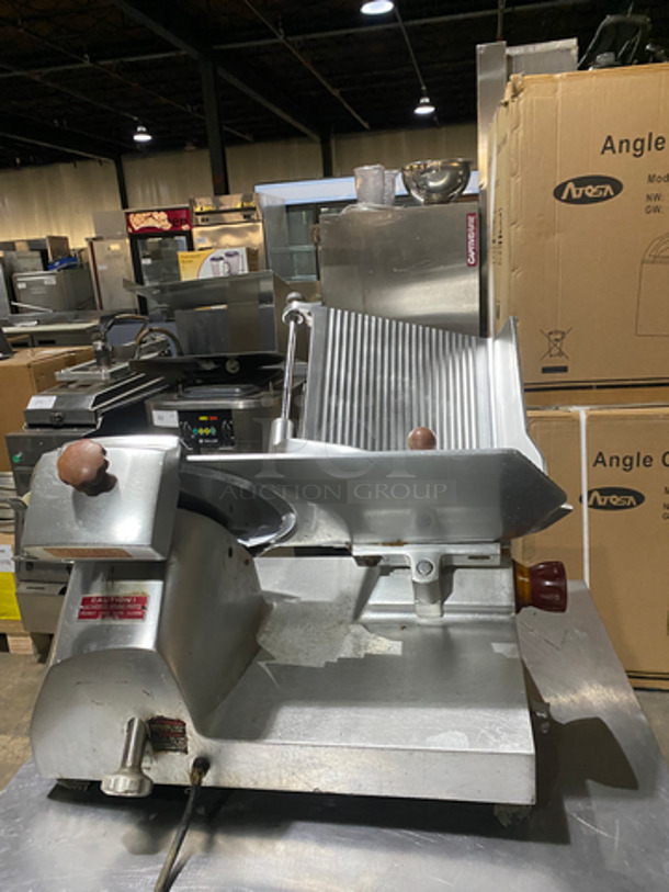 Fleetwood Commercial Countertop Stainless Steel Semi-Automatic 12 Inch Deli/Meat Slicer! 115V 1 Phase - Image 3 of 7