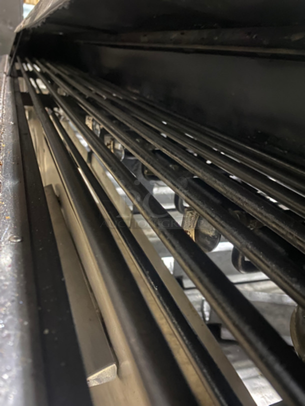 NICE! Bakers Pride Commercial Gas Powered Char Broiler Grill! With Back Splash! All Stainless Steel! On Casters! - Image 9 of 10