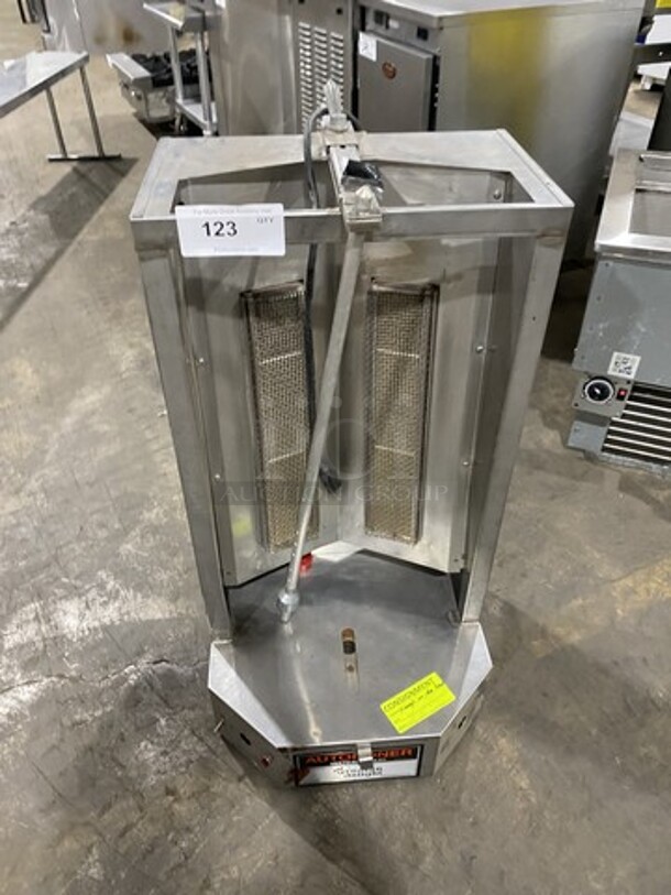 Auto Doner Natural Gas Powered Vertical Broiler Gyro Machine! Model 3PG Serial 042102!  