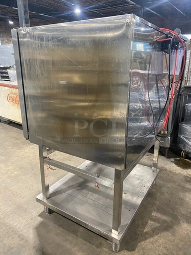 WOW! Electrolux Air-O-Steam Natural Gas Touch Line Combi Convection Oven! With View Through Door! Metal Oven Racks! With Open Underneath Storage Space! All Stainless Steel! On Legs! Model: AOS102GTP1 SN: 20404001 - Image 4 of 12