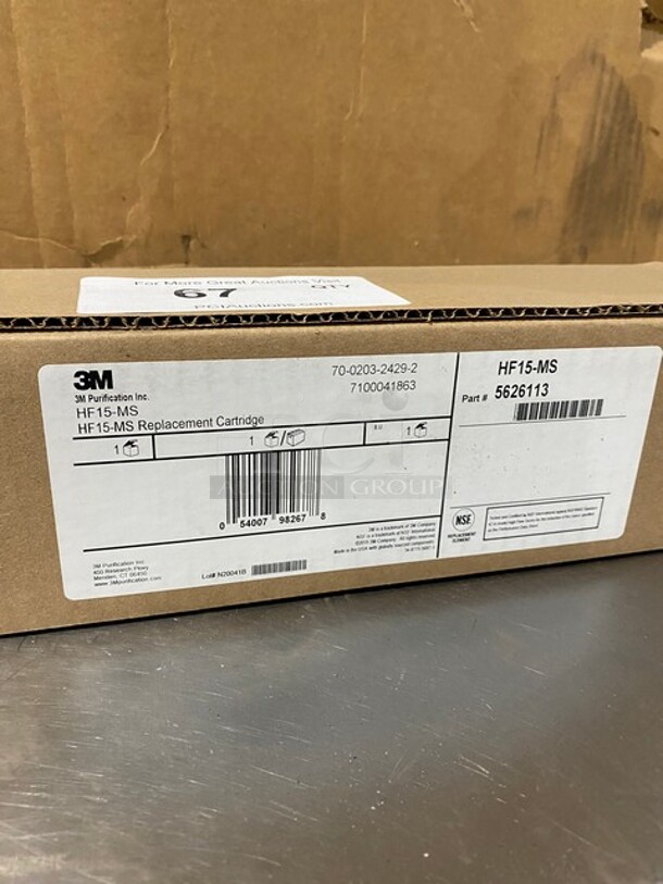 IN THE BOX! 3M Replacement Cartridge for BREW115-MS Coffee Machine Water Filtration System! Model HF15MS Serial 054007982678! - Image 2 of 3