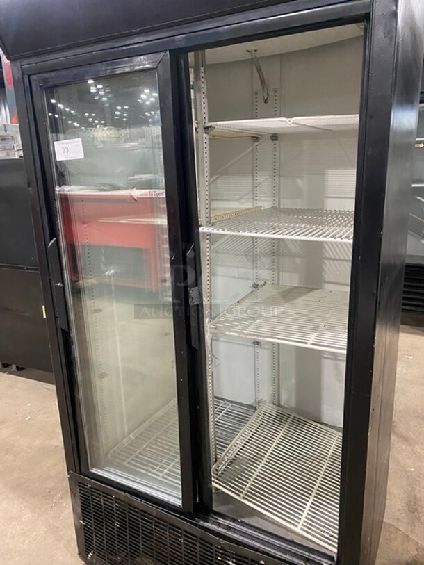 True Commercial 2 Sliding Door Reach In Refrigerator Merchandiser! With View Through Doors! With Poly Coated Racks! Model: GDM33 SN: 13089041 115V 60HZ 1 Phase - Image 5 of 9