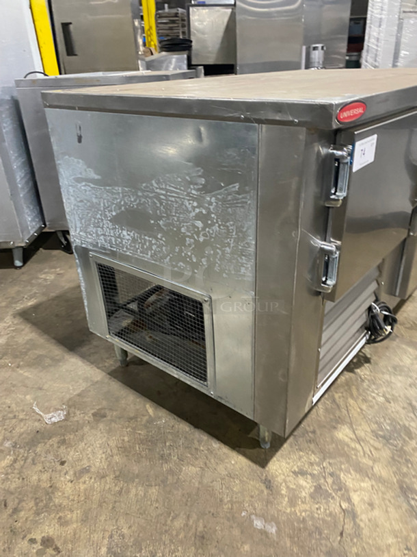 Universal Commercial 2 Door Lowboy/ Worktop Cooler! All Stainless Steel! On Legs! - Image 2 of 7