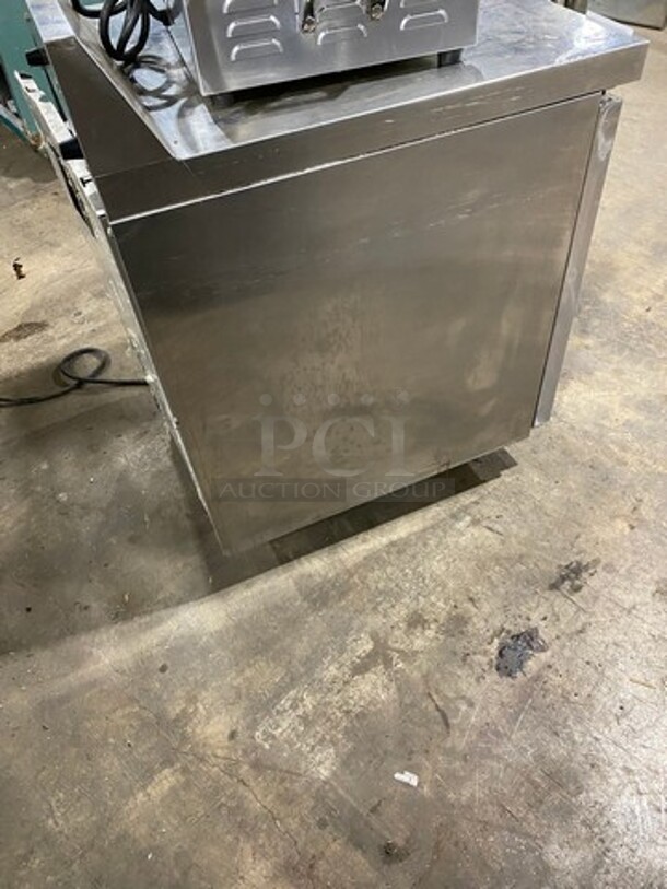 Continental Commercial Single Door Lowboy/Worktop Freezer! With Back Splash! All Stainless Steel! Model: SWF27BS SN: 15850728 115V 60HZ 1 Phase - Image 4 of 8