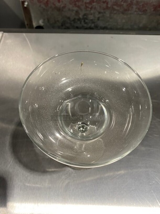 ALL ONE MONEY! Clear Glass Stemmed Margarita Glasses! Includes Poly Cup Crate! - Image 3 of 4