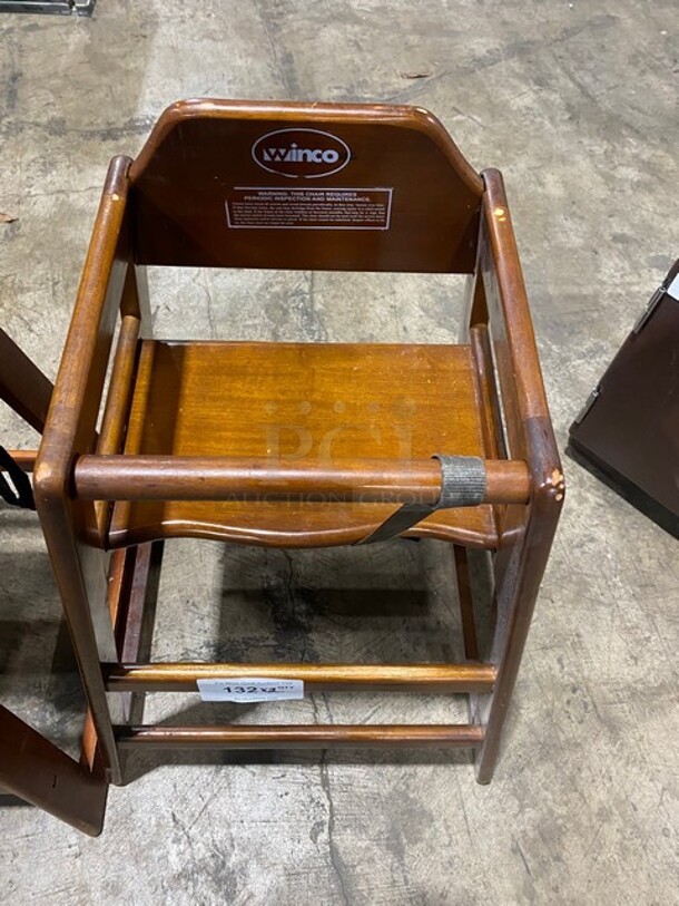 Winco Wooden Highchair! With Child Safety Straps! 2X Your Bid! - Image 5 of 6