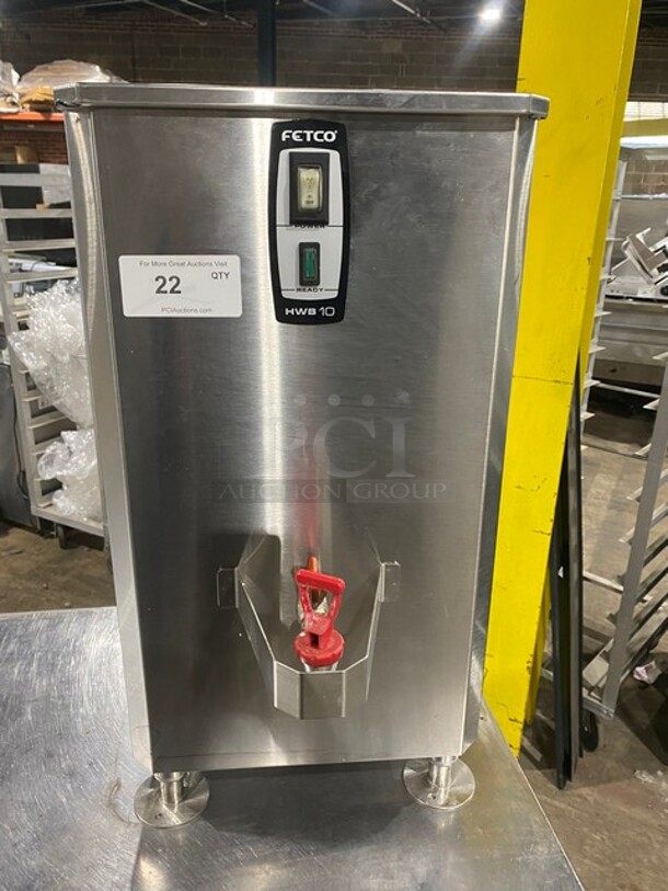 Fetco Commercial Countertop Hot Water Dispenser! All Stainless Steel! On Legs! 220-240V 3 Phase! Model: HWB-10 MIP SN: 960350171524! - Image 1 of 8
