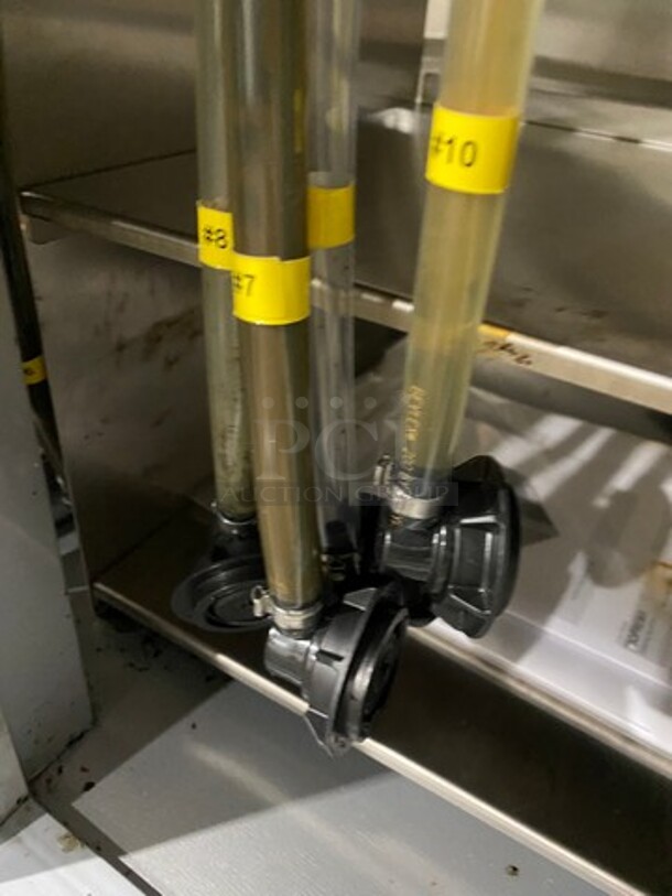 AMAZING! Beverage Air Commercial Refrigerated 10 Tap Cold Brew Coffee Kegerator! With 2 Door Storage Space Underneath! Model: WTR67AHCMMB SN: 13406139 115V 60HZ 1 Phase - Image 7 of 12