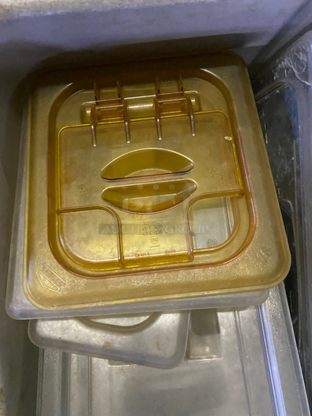 ALL ONE MONEY! Bin Full Of Various Size And Color Cambro Food Pan Lids! - Image 5 of 5