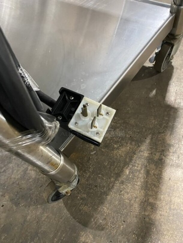 Eagle Commercial Electric Powered 5 Well Steam Table! With Storage Space Underneath! All Stainless Steel! On Casters! Model: YSPHT5 SN: 2008990224 208V 60HZ 1 Phase - Image 9 of 9