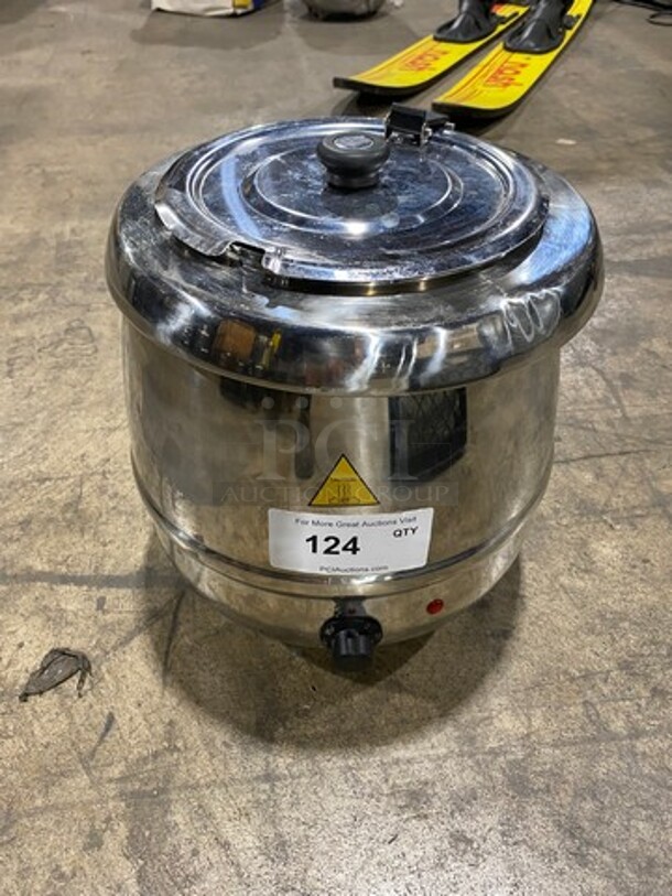 Glenray Metal Commercial Countertop Food Warmer Soup Kettle! Holds Up To 10.5 Qt! SN: 08008348 120V