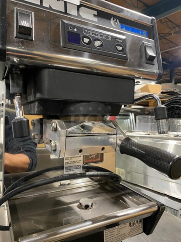 Unic Commercial Countertop Single Group Espresso Machine! Stainless Steel Body! On Legs! Model: PHOENIXI SN: 10450142 110V 60HZ 1 Phase - Image 6 of 8