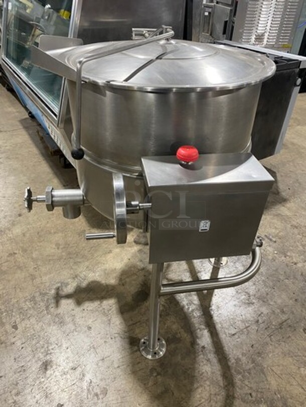 2014 Cleveland Commercial Tilted Soup Kettle! All Stainless Steel! On Legs! Model: KDL60T SN: 140523052751 - Image 2 of 9