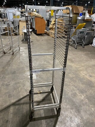 Heavy Duty Commercial 30 Pan Transport Rack! On Casters! 