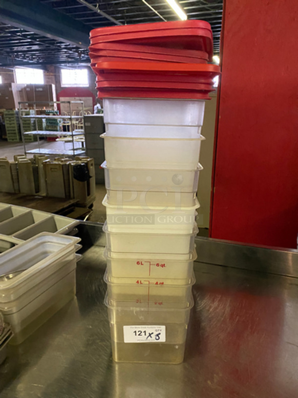 Food Storage Containers With Lids! 8x Your Bid!