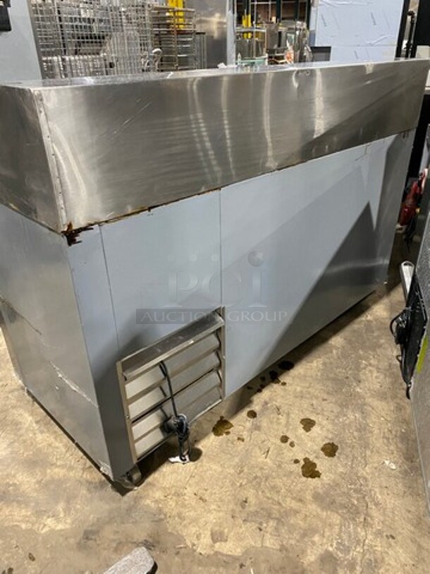Bari Commercial Refrigerated Pizza Prep Table! With Marble Top! With 3 Door Storage Space Underneath! All Stainless Steel! On Casters! - Image 4 of 9