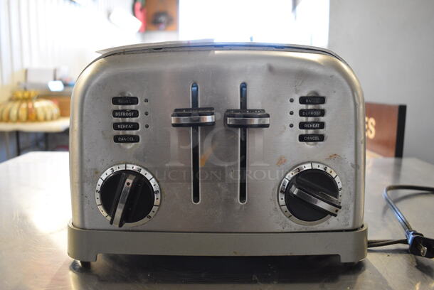 Cuisinart Model RBT-360 Stainless Steel Countertop 4 Slot Toaster. 11x10x8