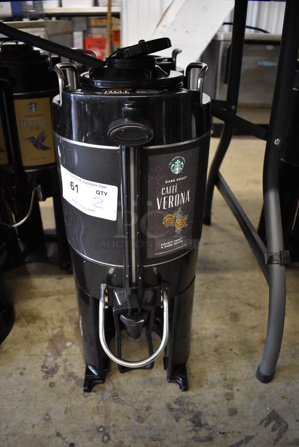 2 Bunn TF SERVER Black Poly Coffee Satellite Dispensers. 9.5x13x22.5. 2 Times Your Bid! - Image 1 of 6