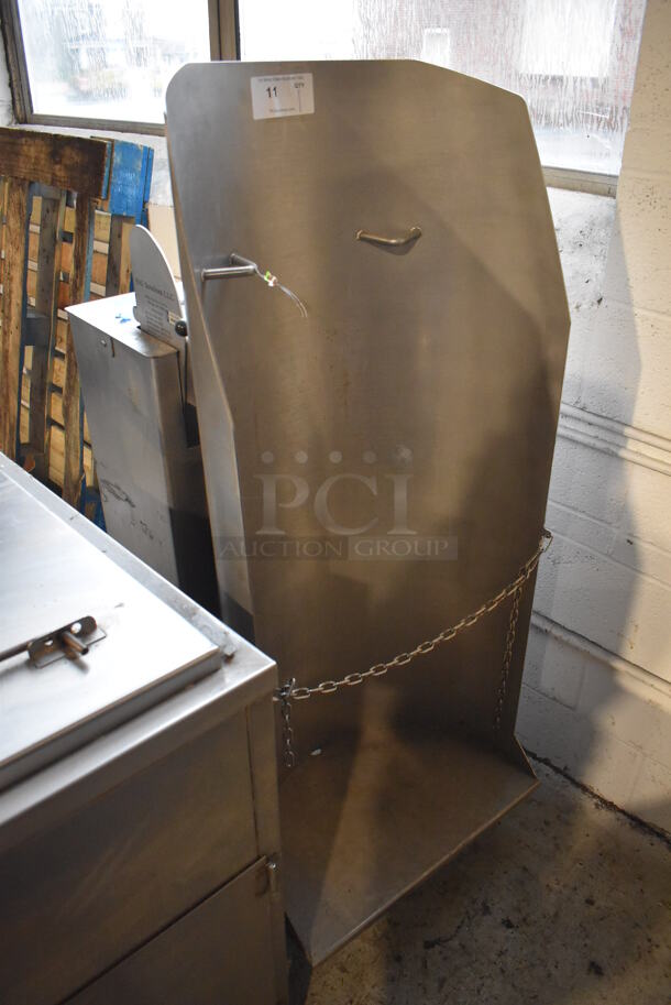 EHS Solutions LLC DM505-EX Stainless Steel Commercial Floor Style Drum Tilt Tipper Carrier Manipulator / Hydraulic Dispenser. 27.5x37x56 - Image 1 of 6