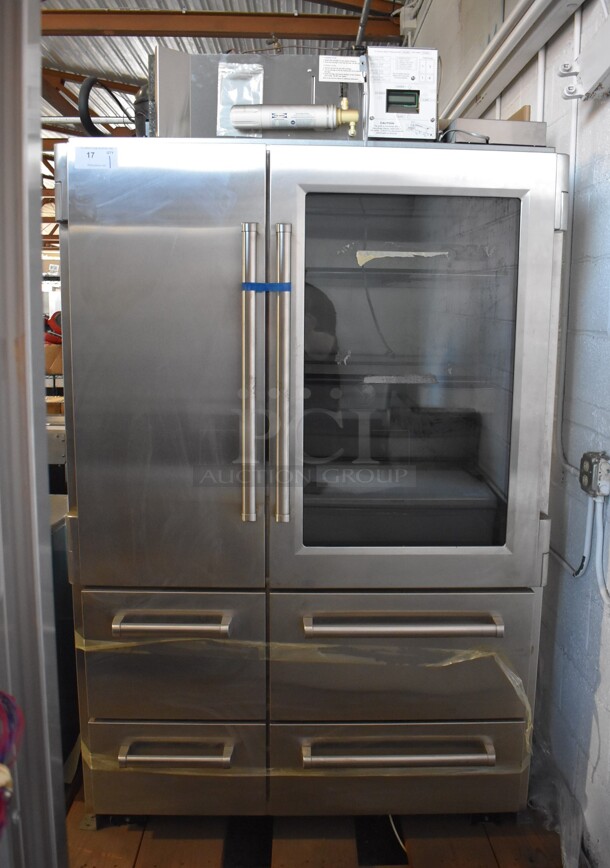 LIKE NEW! Sub-zero 648PROG Stainless Steel Commercial Cooler Freezer Combo Unit. 115/230 Volts, 1 Phase. Unit Has Only Been Used a Few Times! Tested and Does Not Power On - Image 1 of 12