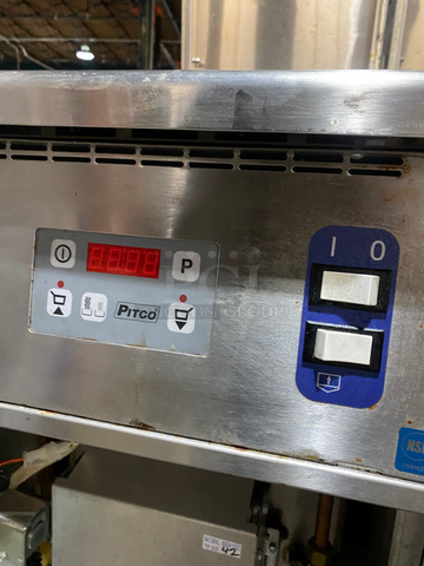 WOW! Pitco Commercial Natural Gas Powered 3 Bay Pasta Cooker! With Backsplash! All Stainless Steel! On Casters! Model: SRTG SN: G16AD007609 115V 60HZ - Image 9 of 12