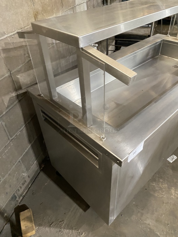 DELFIELD All Stainless Steel Refrigerator! Cold Pan/Salad Bar Island Station W/ Sneeze Guard and Underneath Storage! MOdel KCSC60 On Casters!115V/1 Phase - Image 2 of 9