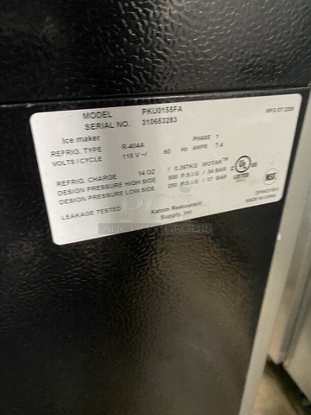 2022 LATE MODEL! Motak Commercial Under The Counter Ice Machine! Model PKU0155FA Serial 310653233! 115V 1 Phase! On Legs!  - Image 5 of 7