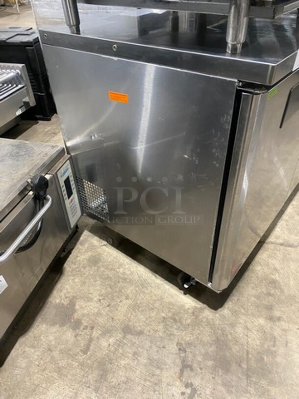 Turbo Air Commercial 2 Door Lowboy/Worktop Freezer! With Poly Coated Racks! All Stainless Steel! On Casters! Model: MUF48 SN: H2KMU4FEY1484 115V 60HZ 1 Phase - Image 2 of 8