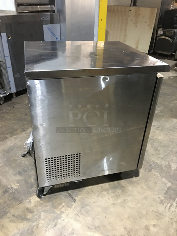 COOL! Turbo Air Refrigerated Single Door Lowboy/Worktop Cooler! All Stainless Steel! On Casters! Model: TUR28SD 115V 60HZ 1 Phase - Image 3 of 7