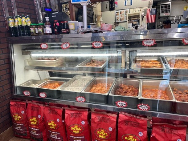 Custom Cool All Stainless Steel Body Commercial Refrigerated 10' Meat Produce/Deli Case Merchandiser! With Cold Refrigerated Storage! With 4 Sliding Back Access Doors! WORKING WHEN REMOVED! - Image 7 of 7