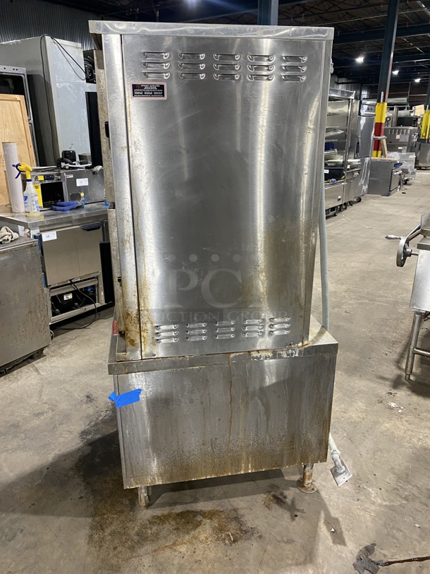 MARKET FORGE Stainless Steel Commercial Natural Gas Powered Double Deck Steam Cabinet! MODEL: EJ-10E SN:80713-10EE-3505 208V! - Image 2 of 11