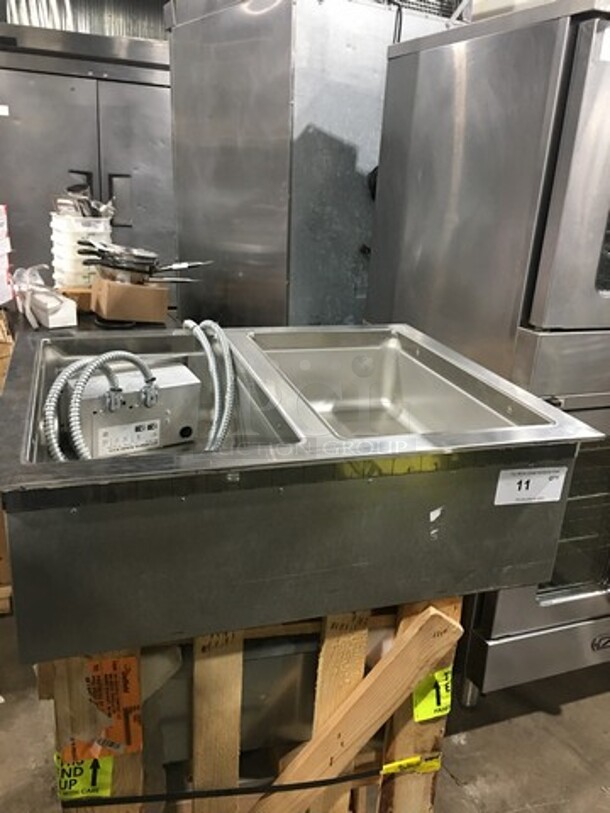 FAB! NEW OUT OF THE BOX! Hatco Commercial Countertop 2 Well Food Warmer! All Stainless Steel! Model: HWBI2M SN: 3772141822 208V 60HZ 1 Phase