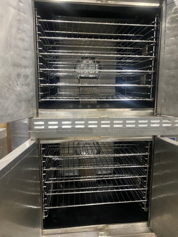 Alto Shaam Commercial Natural Gas Powered Double Deck Convection Oven! With Metal Racks! Solid Stainless Steel! On Casters! 2x Your Bid Makes One Unit! - Image 5 of 11