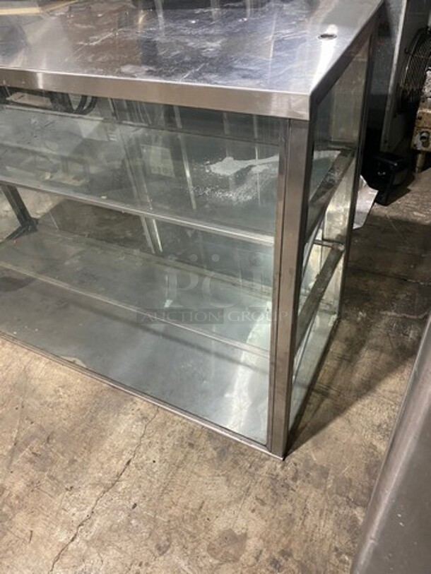Commercial Countertop Dry Display Case Merchandiser! With Slanted Front Glass! Stainless Steel Body! - Image 2 of 6