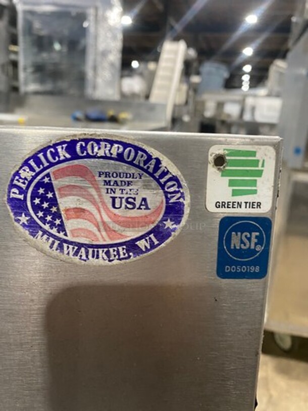 NEW! Perlick Under The Counter Drainboard! With Back Splash! All Stainless Steel! On Legs! - Image 8 of 8