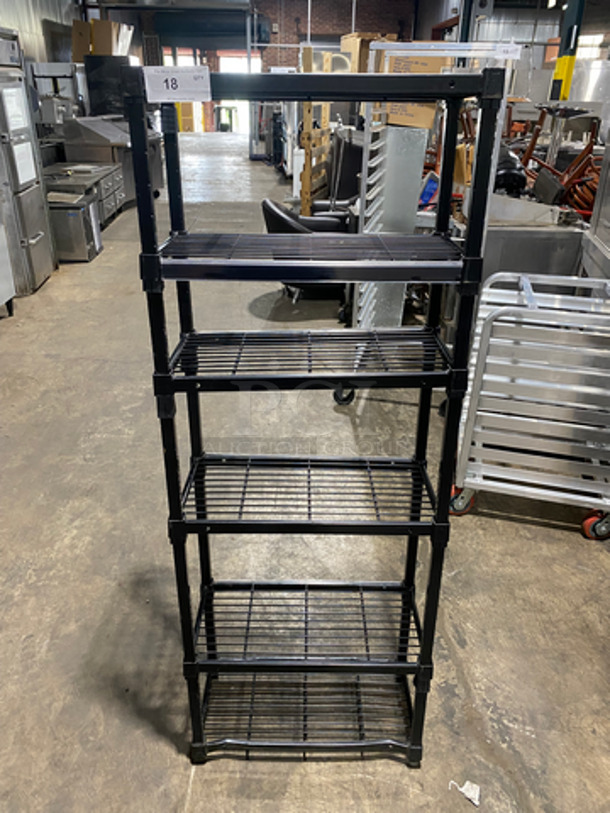 Metal Multi-Purpose Shelf Rack! With 6 Shelves! On Legs!