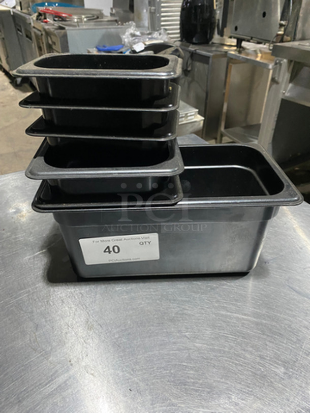ALL ONE MONEY! Assorted Size Black Food Storage Pans!
