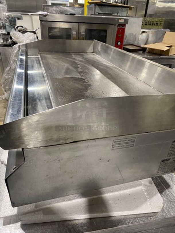 Eagle Commercial Countertop Electric Powered Flat Top Griddle! With Back And Side Splashes! All Stainless Steel! Model: CLEGH48240 SN: 1611220001 208/240V 60HZ 1/3 Phase - Image 7 of 10