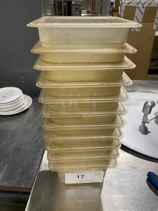 Thunder Group Clear Poly 1/6x4" Food Containers! 11x Your Bid!