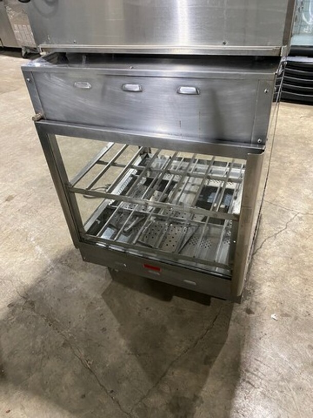 Benchmark Commercial Countertop Heated Food Holding/ Display Cabinet Merchandiser! With Front And Rear Access Doors! Glass All Around! Stainless Steel Body! Model: 51018 - Image 3 of 8