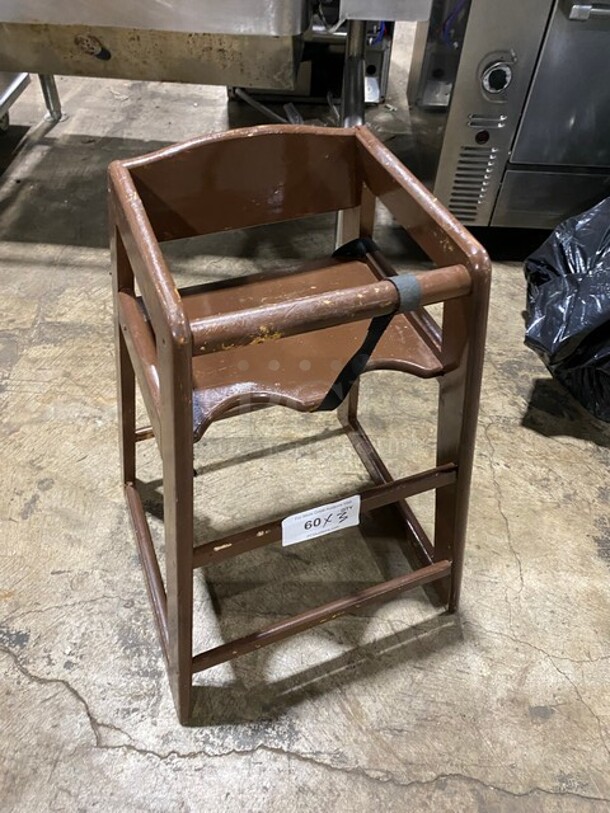 Wooden Style High Chairs! 3 X Your Bid! - Image 2 of 6