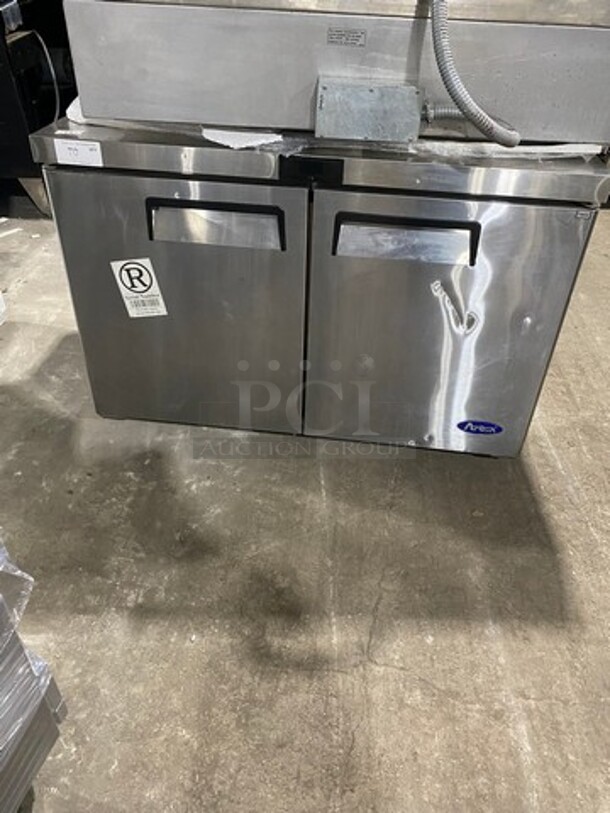 LATE MODEL! 2019 Atosa Commercial 2 Door Lowboy/Worktop Freezer! All Stainless Steel! Model: MGF8406GR SN: MGF8406GRAUS100319112100C40001 115V 60HZ 1 Phase