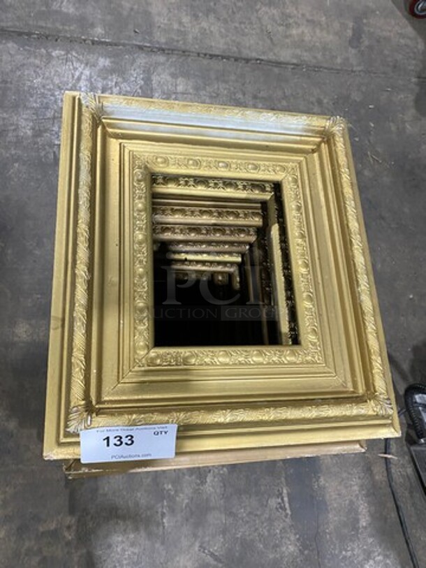 ALL ONE MONEY! Gold Painted Picture Frames! - Image 2 of 4