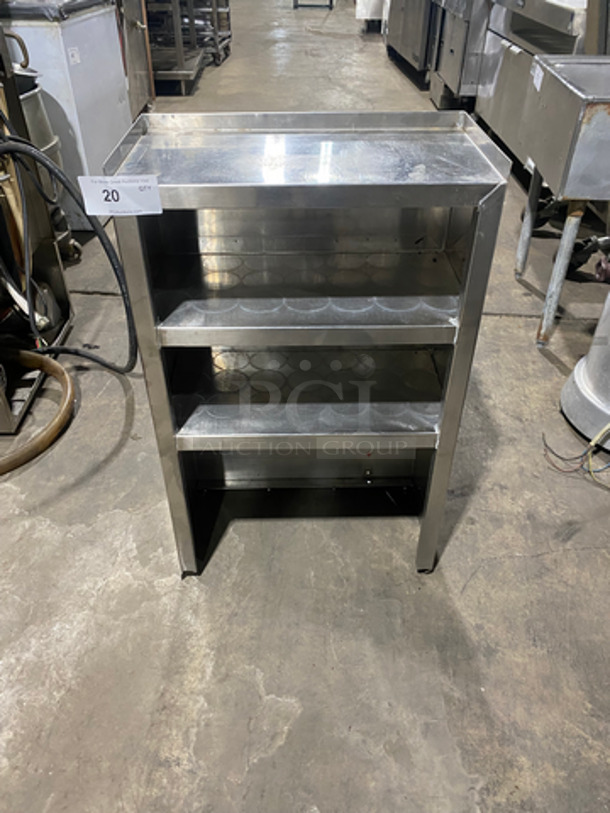 Commercial Custom-Made Wall Mounted Shelf! All Stainless Steel!