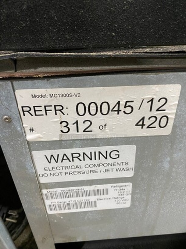 Frigoglass Commercial 2 Door Reach In Cooler Merchandiser! With View Through Doors! On Casters! Model: MC1300SV2 SN: 4712S66152 120V 60HZ 1 Phase - Image 11 of 11